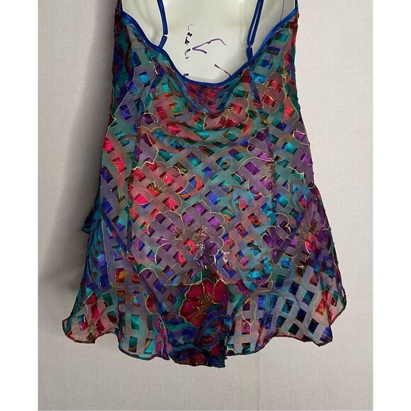 Vintage Victoria's Secret Gold Label Bodysuit Lingerie Teddy One Piece Floral‎ M - Picture 6 of 9